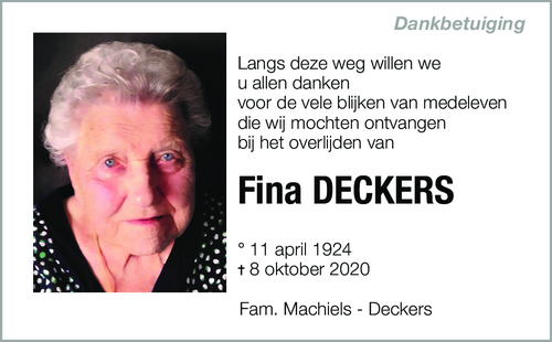 Fina DECKERS