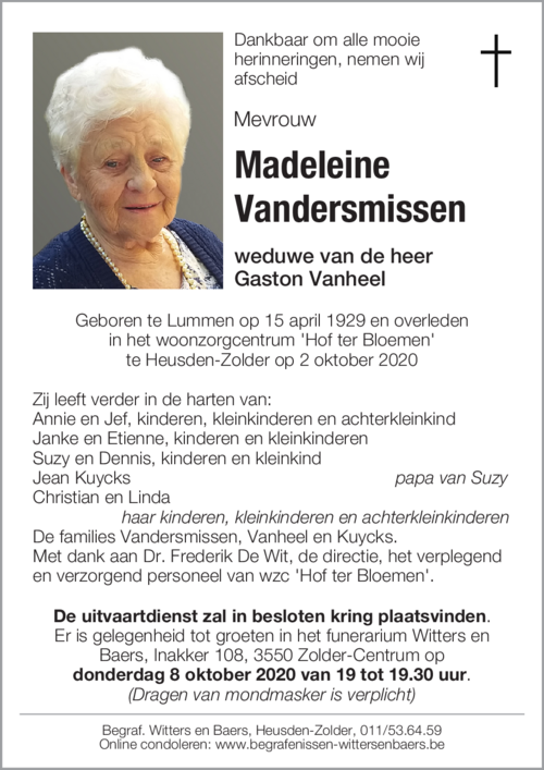 Madeleine Vandersmissen