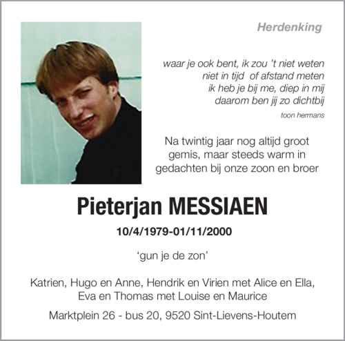 Pieterjan Messiaen