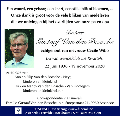Gustaaf Van den Bossche