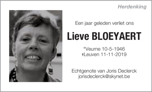 Lieve Bloeyaert