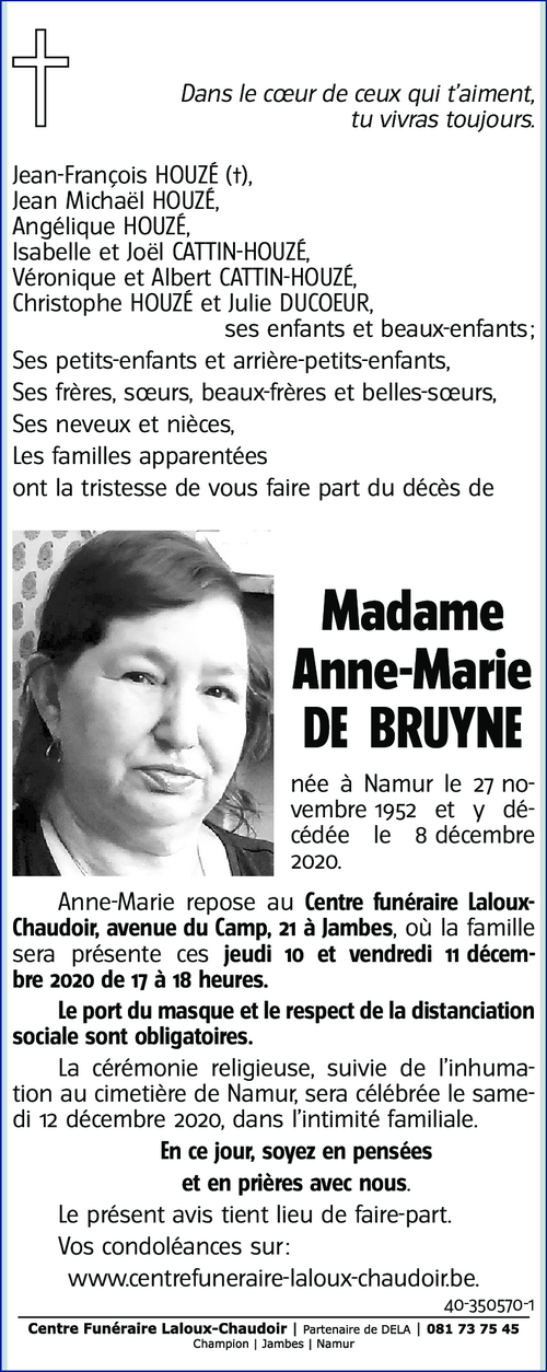Anne-Marie DE BRUYNE