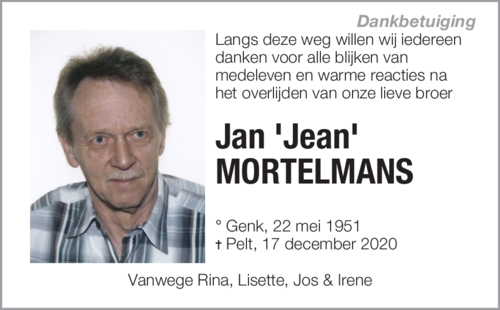 Jan 'Jean' MORTELMANS