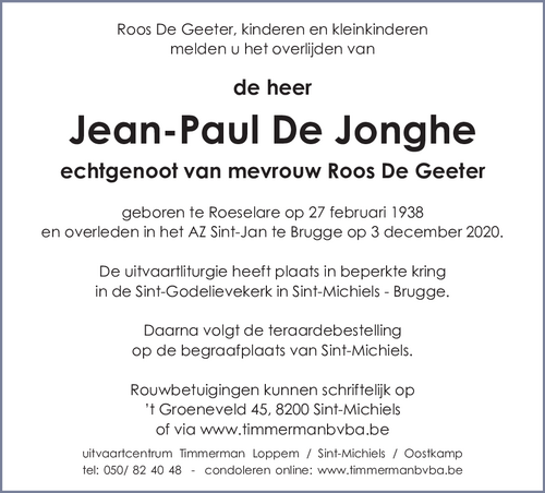 Jean-Paul De Jonghe