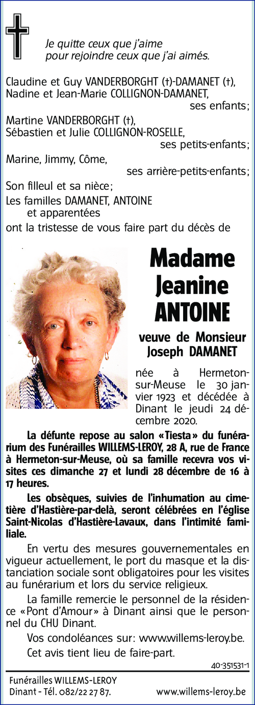 Jeanine ANTOINE