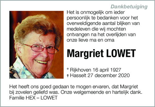 Margriet LOWET