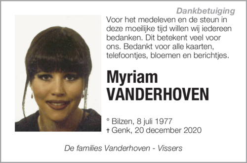 Myriam VANDERHOVEN