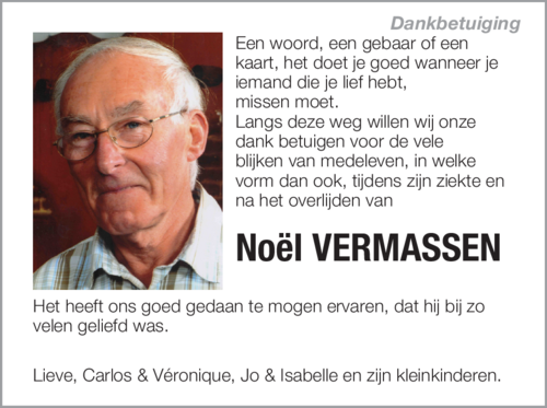 Noël VERMASSEN