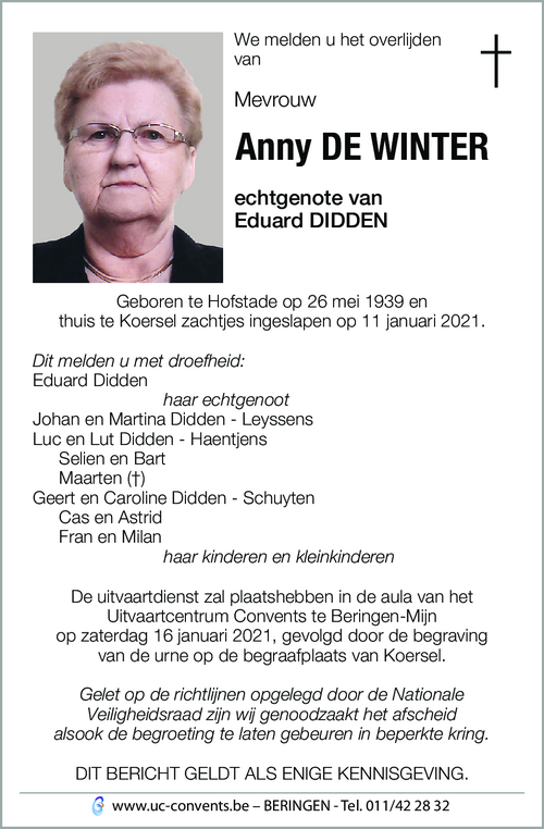 Anny De Winter