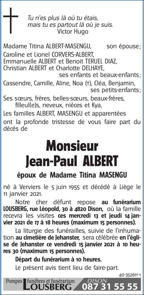 Jean-Paul ALBERT