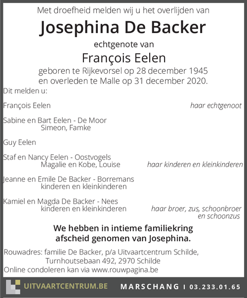 Josephina De Backer