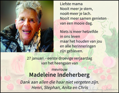 Madeleine Indeherberg