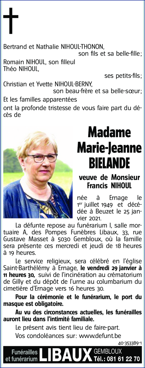 Marie-Jeanne BIELANDE