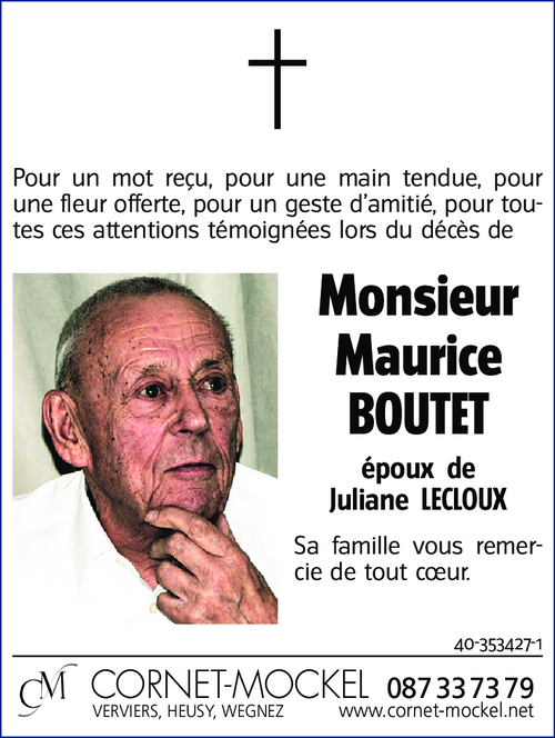Maurice BOUTET