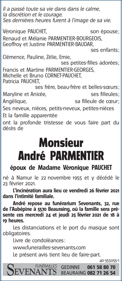 André PARMENTIER
