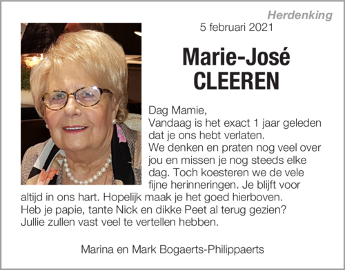 Marie-José CLEEREN