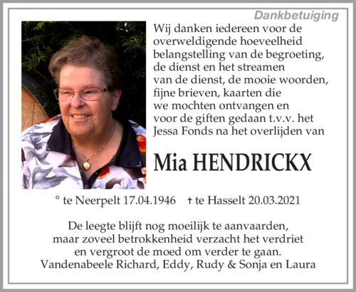 Mia Hedrickx