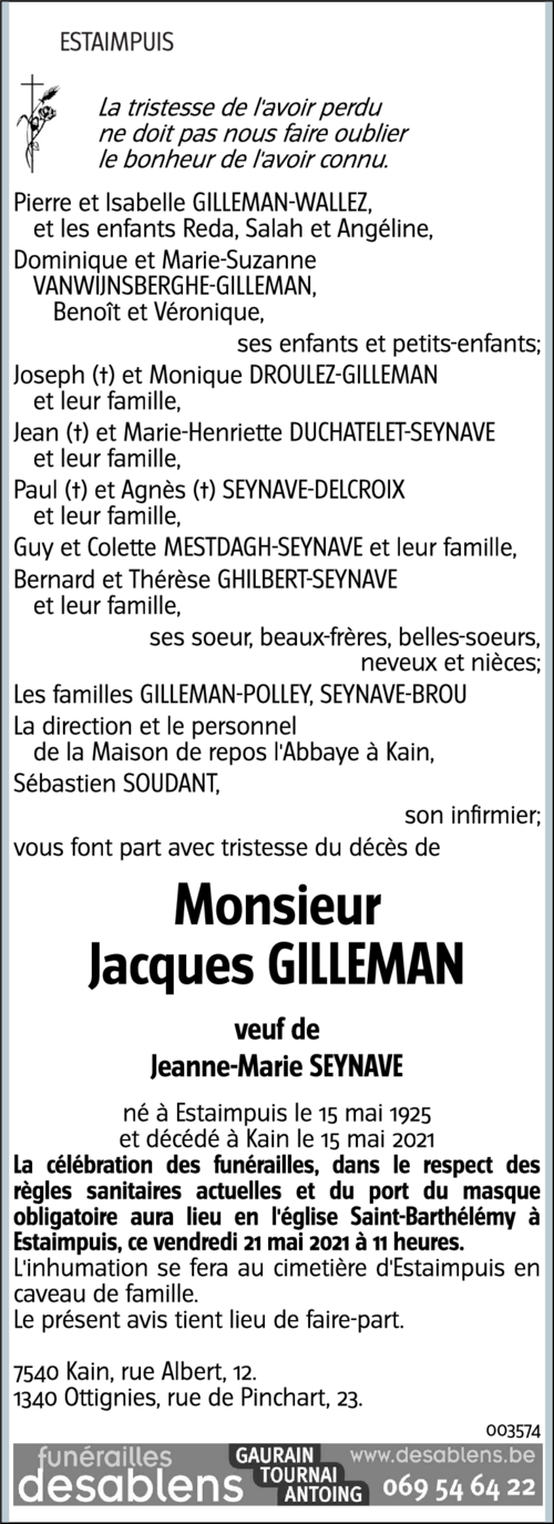Jacques GILLEMAN