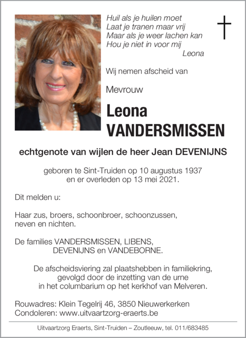 Leona Vandersmissen