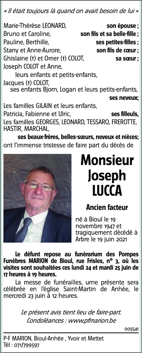 Joseph LUCCA