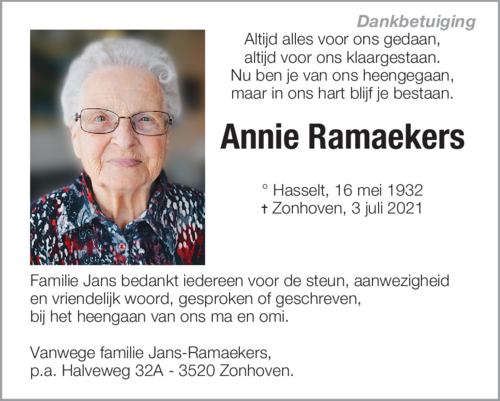 Annie Ramaekers