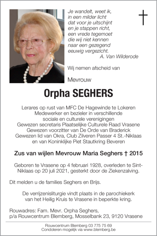 Orpha Seghers