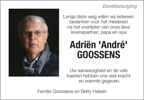 Adriën 'André' GOOSSENS