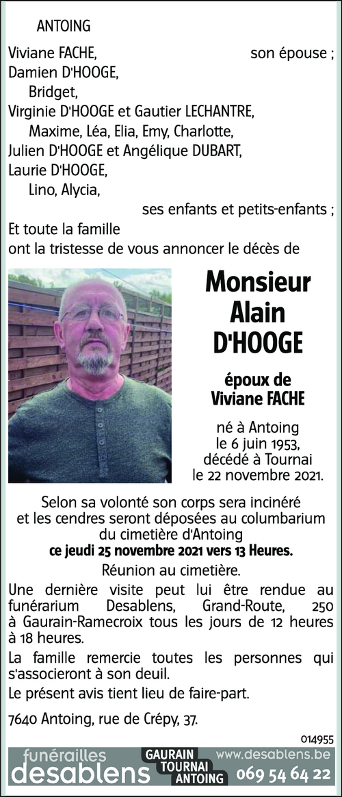 Alain D'HOOGE