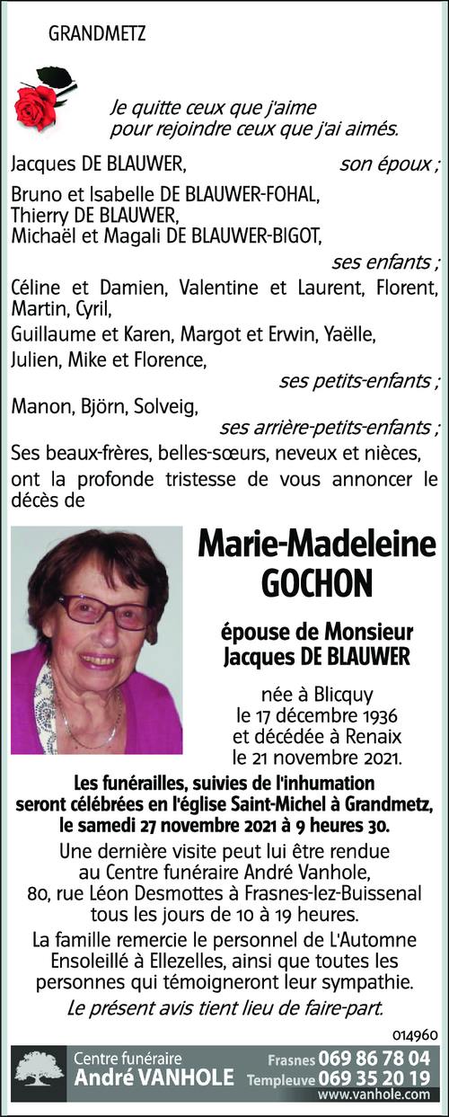 Marie-Madeleine GOCHON