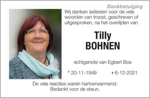 Tilly Bohnen