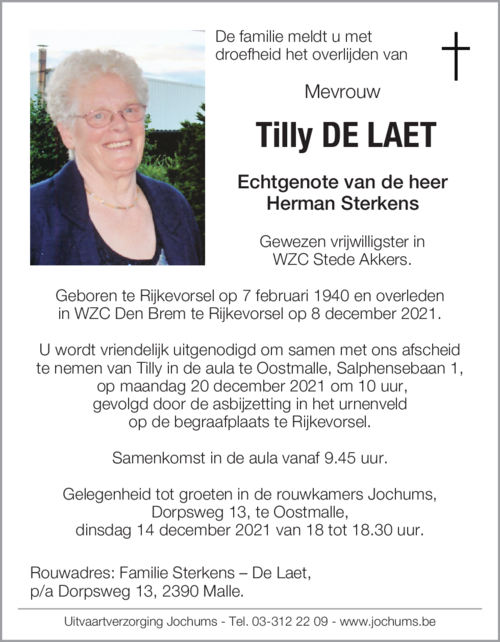 Tilly De Laet