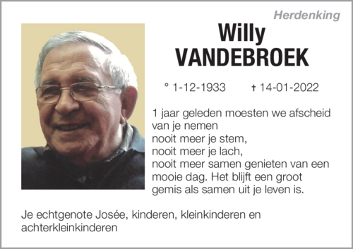 Willy VANDEBROEK