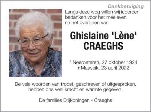 Ghislaine CRAEGHS