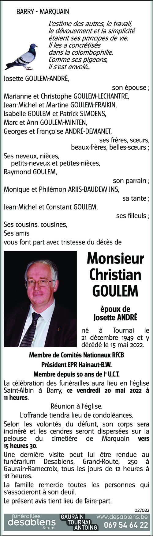 Christian GOULEM