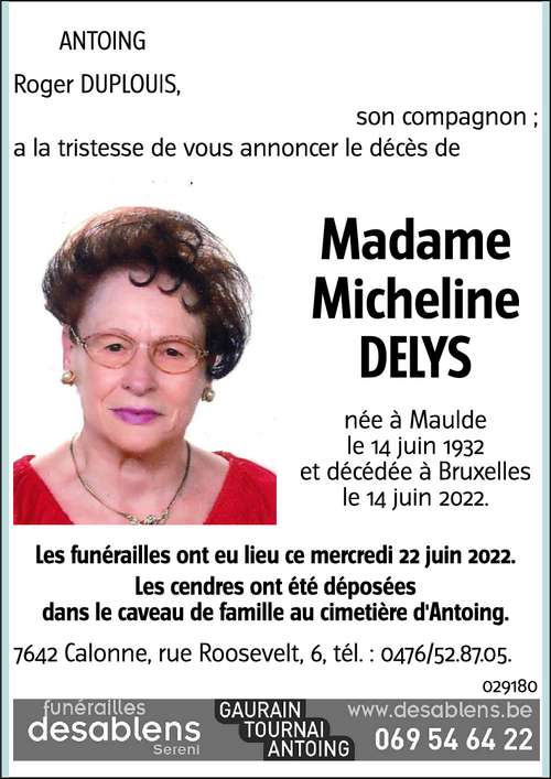 Micheline DELYS