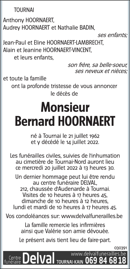 Bernard HOORNAERT