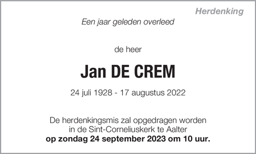 Jan De Crem