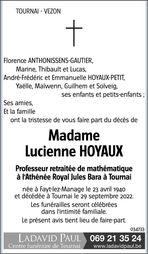 Lucienne HOYAUX