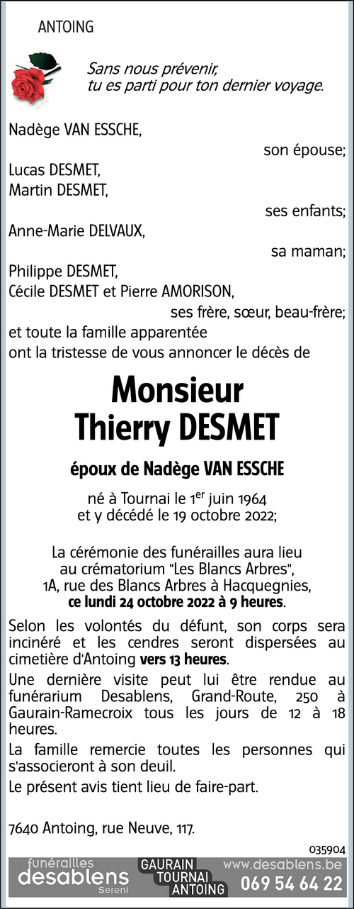 Thierry DESMET