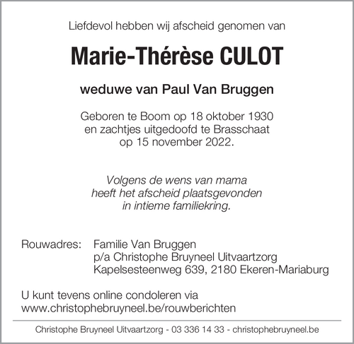 Marie-Thérèse Culot