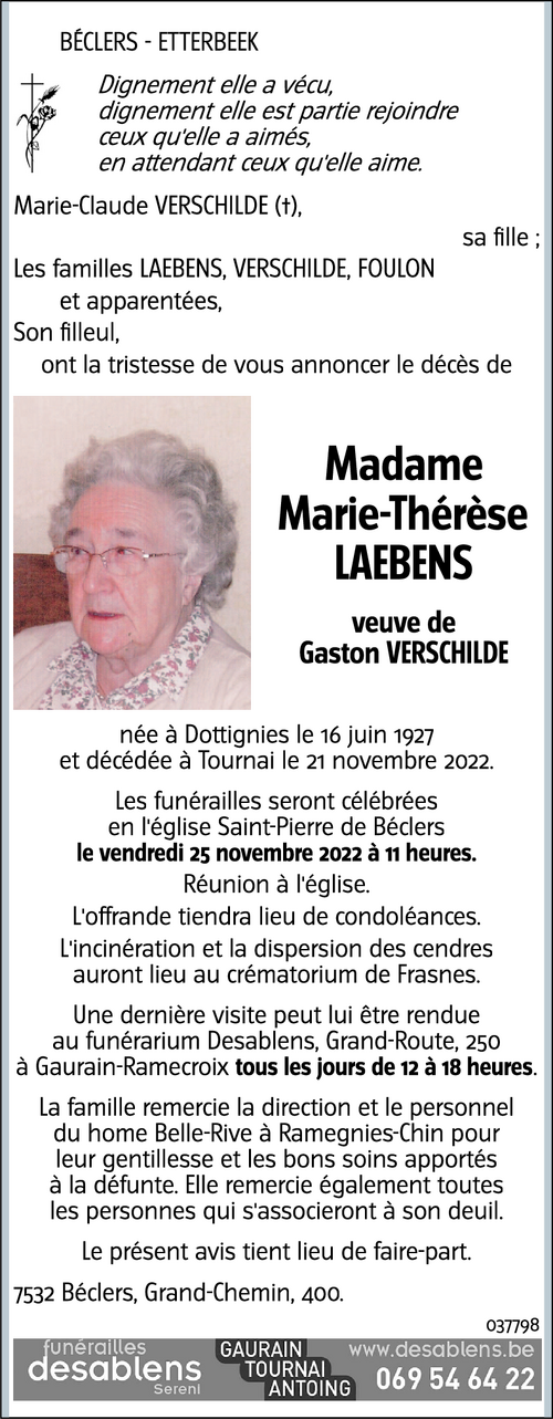 Marie-Thérèse LAEBENS