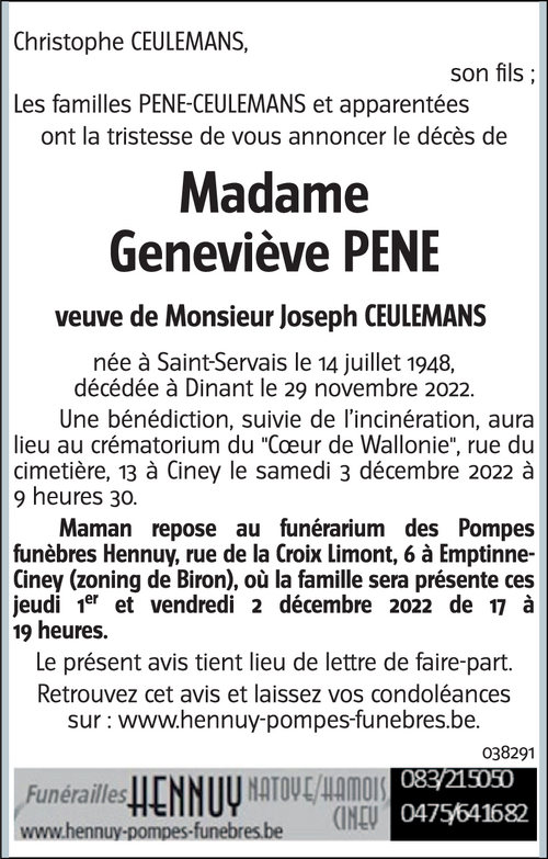 Geneviève PENÉ
