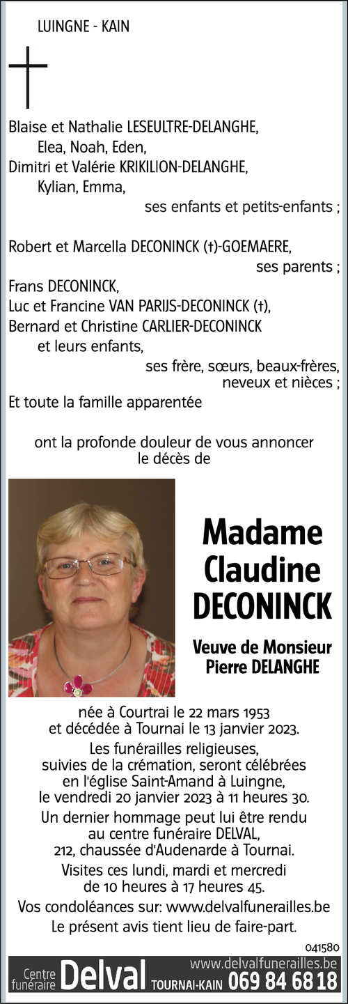 Claudine DECONINCK