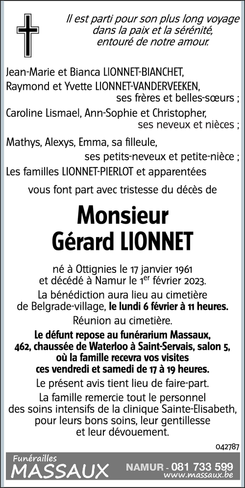Gérard LIONNET