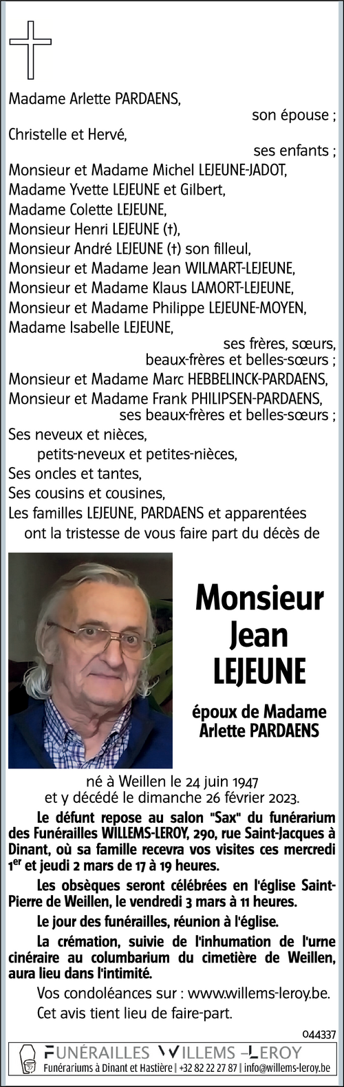 Jean LEJEUNE