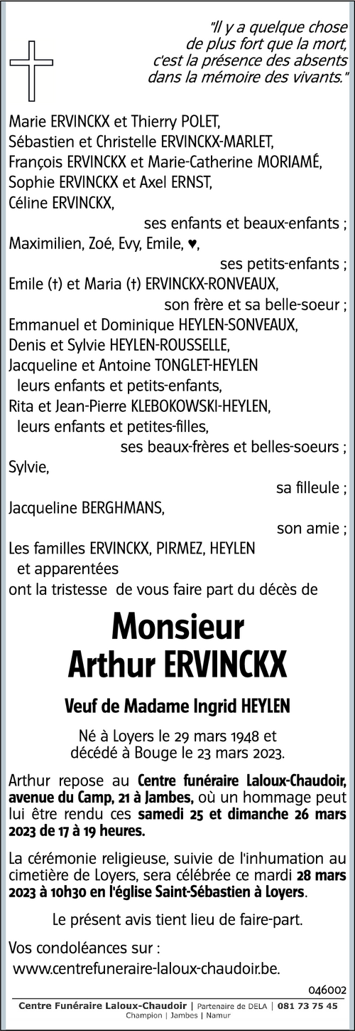 Arthur ERVINCKX