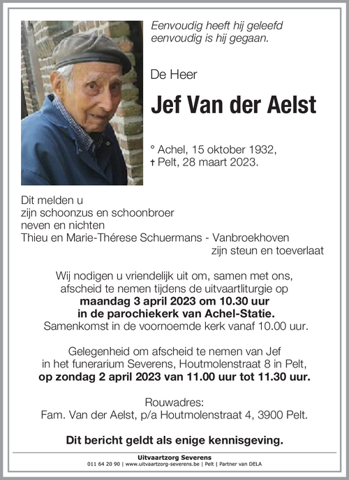 Jef Van der Aelst