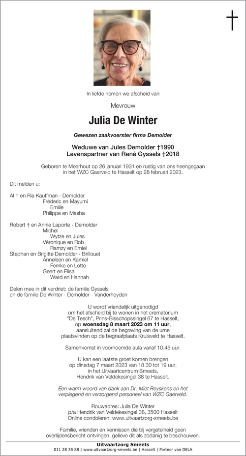 Julia De Winter