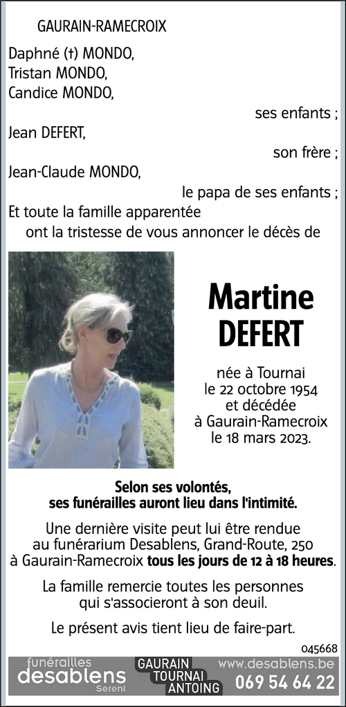 Martine DEFERT