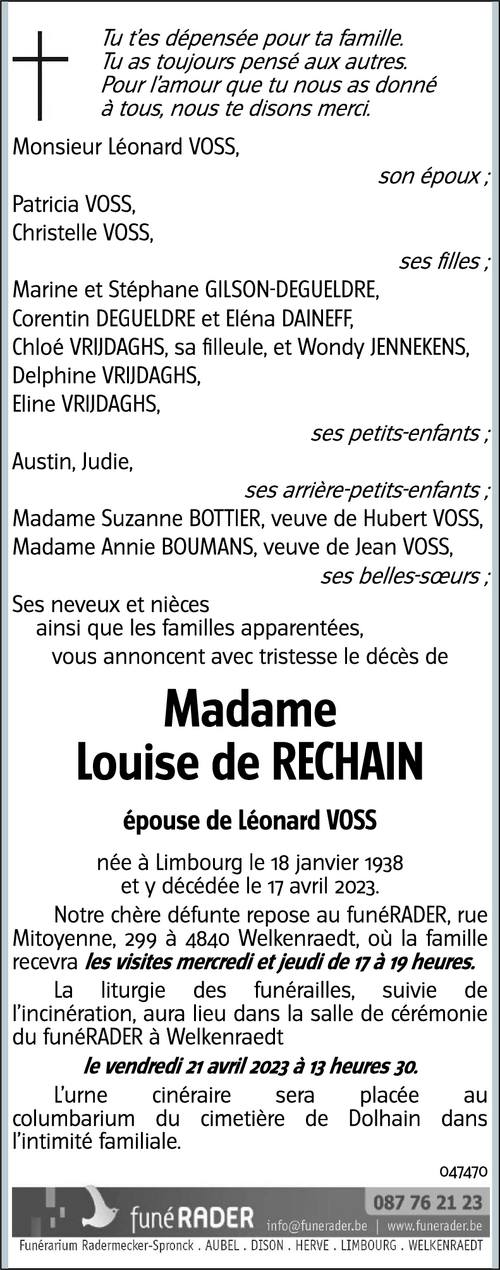 Louise de RECHAIN